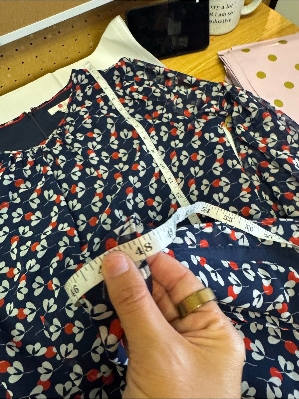 Boden Alba Midi Dress Floral Cotton Smocked A-Line Casual Size 10R - Picture 15 of 15